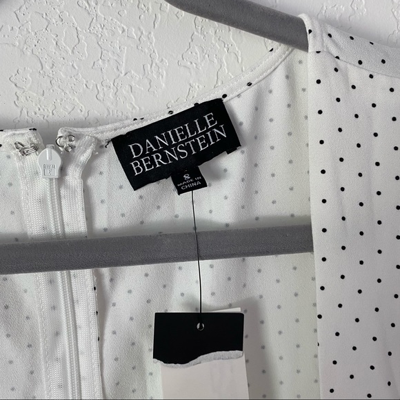 NWT Danielle Bernstein Polka Dot Midi Dress - Picture 4 of 4